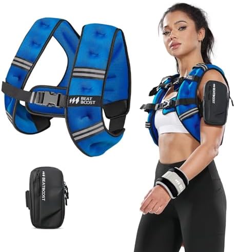 Weighted Vest for Women 20 lb Weight Vest with Ironsand for Walking Strength Training Running Workout