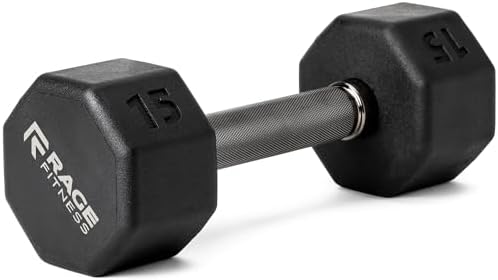 No Roll Rubber Coated Dumbbells Ideal for Home Gym Strength Training | Easy Grip Steel Knurled Handle Dumbbells Set for