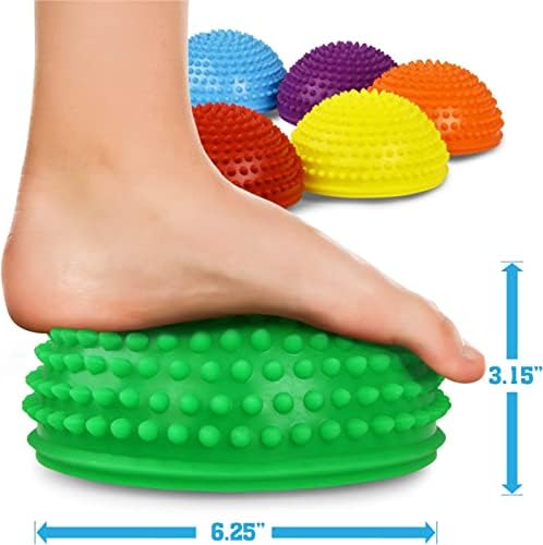 Yes4All Combo Hedgehog Balance Pod and Slam Balls Tread Black 10 lbs Core Strength Stability Coordination