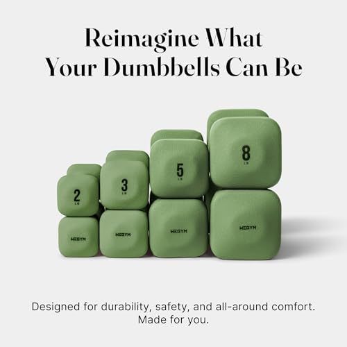 SafeGrip Square Dumbbells Anti Slip Handles for Home Workouts | WeGym SafeGrip Square Dumbbells Stable Design Prevents