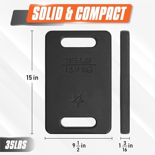 Yes4All Cast Iron Rucking Weight 10 LB for Backpack, Resistance Workout, Hiking Yes4All Cast Iron Rucking Weight 10 LB