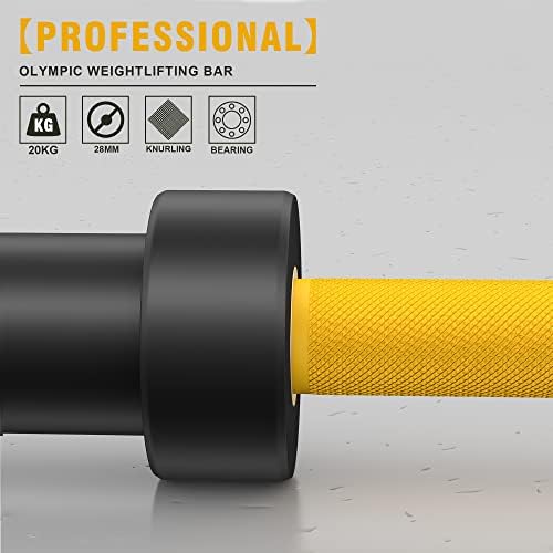 Olympic Barbell for Weightlifting 700LB, Fitness Buffs, Home Gym, Strength Training, 9'9" Long