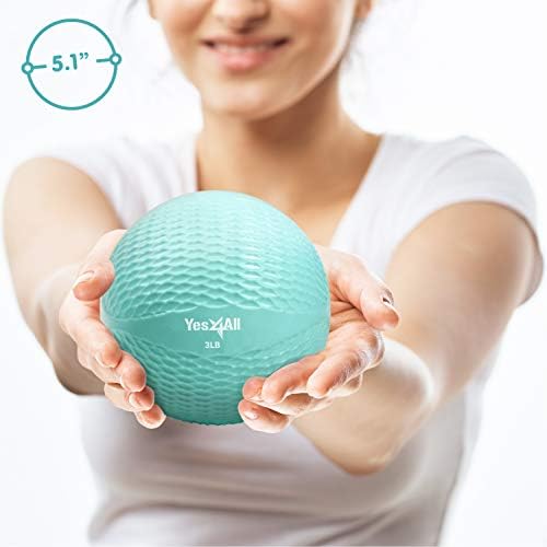 Yes4All Weighted Toning Balls for Exercise and Pilates | Yes4All Soft Medicine Balls for Balance and Flexibility Traini