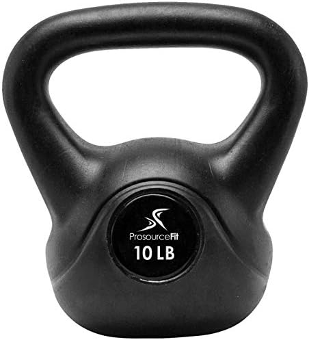 ProsourceFit Vinyl Plastic Kettlebell for Home Gym Workout Fitness Lovers from 10, 15, 20, 25, 30 and 35 lbs Prosource