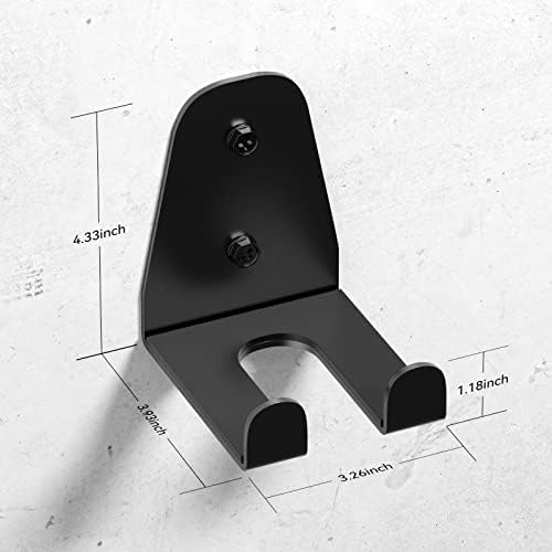 Olympic Barbell Hanger, Garage Gym Bar Wall Rack, Space Saving Home Gym Accessory