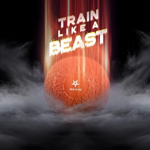 Yes4All Slam Balls, Durable PVC Sand Filled, Core Strengthening Workout Ball for Fitness Enthusiasts at Home Gym