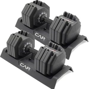 Adjustable Barbell 55 lb Hex Dumbbell Weights - Singles & Pairs | Multiple Handle Options | Fitness Enthusiasts | Home G