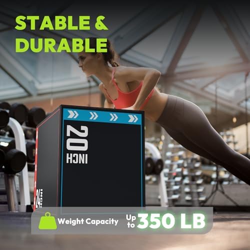 3-in-1 Pro-Duty HIIT Exercise Foam Plyo Box for Fitness Enthusiasts at Home Gym