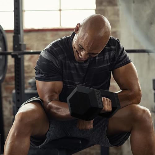 RitFit 250LB Rubber Hex Dumbbells with Weights Rack for Home Strength Training | RitFit 300LB Rubber Hex Dumbbells and