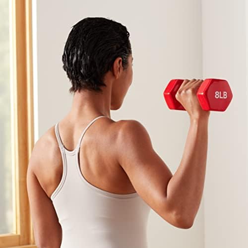 Amazon Basics Vinyl Coated Dumbbell Hand Weights for Home Gym Fitness Lovers | Amazon Basics Vinyl Coated Dumbbell Hand