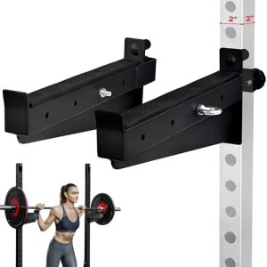 Yes4All 1000 LBS Capacity Safety Squat Bar Attachment for 2x2 Inch Tube Squat Rack and Power Cage - Ideal for Home Gym a
