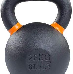 Body-Solid Cast Iron Kettlebell with Kettlebells Grip Handle for Weight Training and Core Workout Perfect for Men & Wome