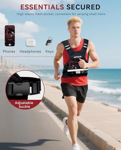 HAPBEAR Adjustable Weighted Vest for Men and Women HAPBEAR Adjustable Weighted Vest for Workout and Strength Training HA