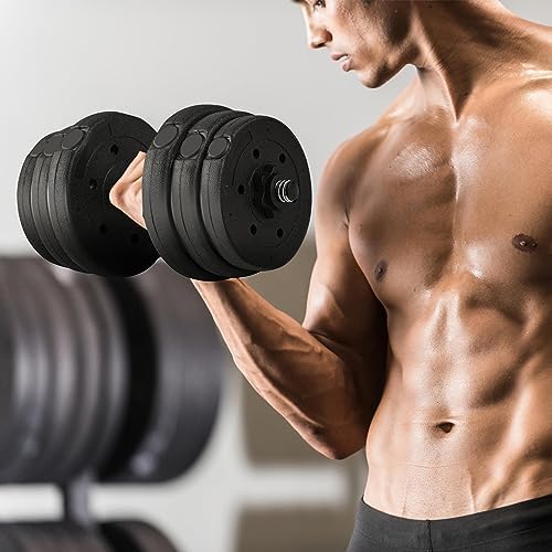 Yaheetech Adjustable Dumbbells Weight Set for Women & Men Home Gym Fitness Equipment