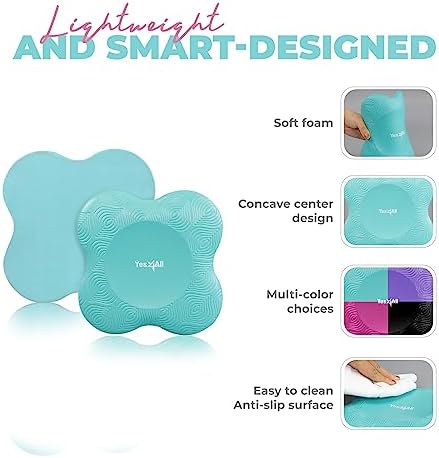 Yes4All Extra Thick Yoga Knee Pads for Women Men Fitness, Travel, Pilates Exercise Yes4All Extra Thick Yoga Knee Pads,