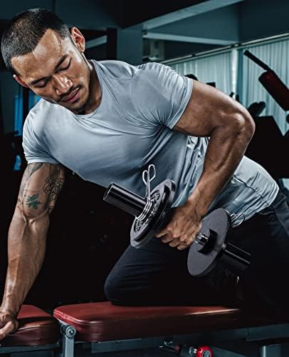 Cast Iron 2-Inch Olympic Weight Plates Set for Strength Training, Barbell Free Weight Plate Set for Weightlifting at Hom