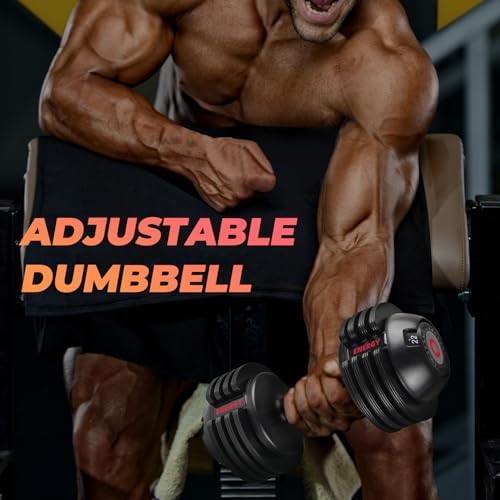 Adjustable Dumbbell Set for Home Gym Enthusiasts | Adjustable Dumbbells with Weight Plates for All Levels | Adjustable