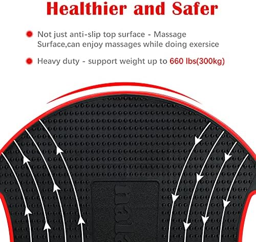 NalandaN Balance Board for Core Training Black NalandaN Wobble Board for Balance Exercises Black NalandaN Non-Skid T