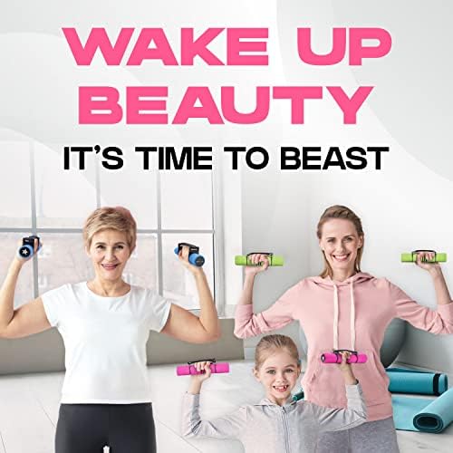 Yes4All Adjustable Dumbbells for Women's Walking Exercise | Yes4All Travel-Friendly Adjustable Dumbbells with Anti-Slip