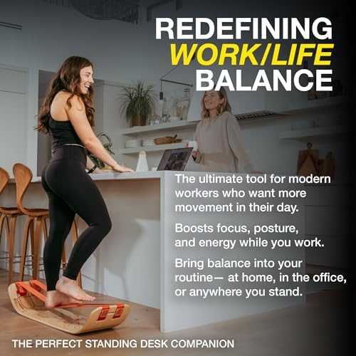 Gibbon SlackBoard Balance Board for Kids & Adults - 1 & 2 Line Options - Core Workout & Standing Desk Exercise Tool - Ho