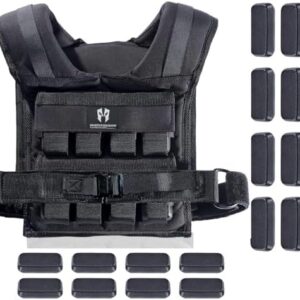 Tone Fitness 40 lb Weighted Vest - Adjustable Weighted Vest for Men & Women - Strength Training Exercise - Workout Vest