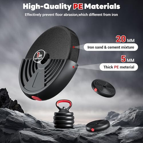 Adjustable Dumbbells 55/77LBS Home Gym Fit for Men Women Fitness Exercise Adjustable Dumbbells 4 in 1 Set Barbell Kett