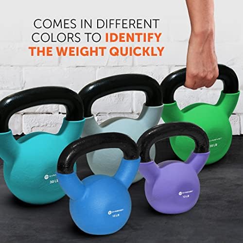 GYMEНИST Adjustable Iron Kettlebell with Neoprene Grip for Gym and Home Fitness Lovers | GYMEニST Kettlebell Weights wit