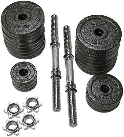 CAP Barbell Adjustable Dumbbell Weight Set for Home Gym Fitness Lovers | Ideal for Home Workouts and Muscle Building |