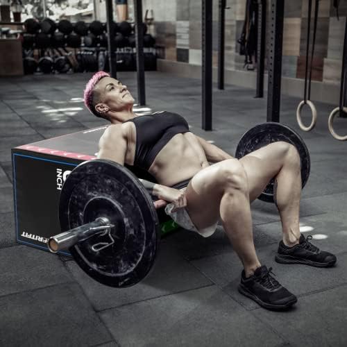 RitFit 3 in 1 Plyo Box Heavy Duty High Density Foam Jumping Box 20"x18"x16" Home Gym Fitness 440lb Weight Capacity