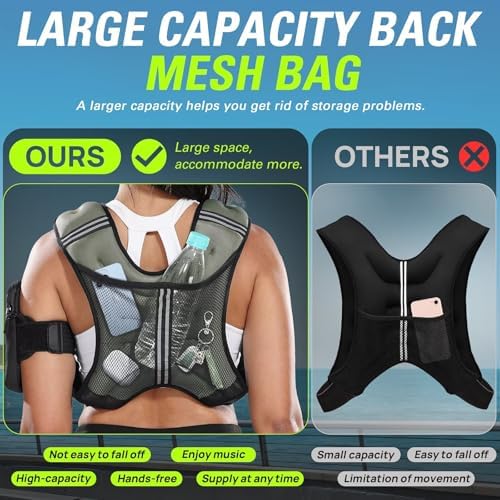Weighted Vest for Women 20 lb Weight Vest with Ironsand for Walking Strength Training Running Workout