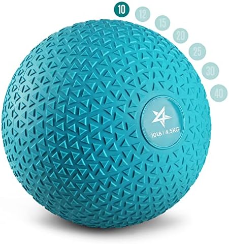 Yes4All Slam Balls, Durable PVC Sand Filled, Core Strengthening Workout Ball for Fitness Enthusiasts at Home Gym
