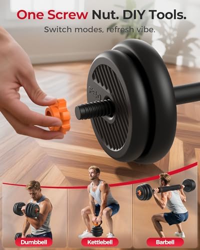 FEIERDUN Adjustable Dumbbells for Home Gym Use by Men and Women during Fitness Exercises