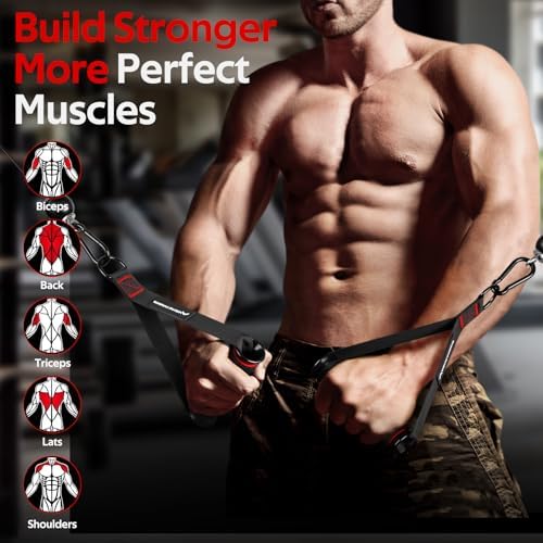 Renranring Replacement Handles for Gym Cable Machines - Strong & Durable Exercise Accessories for Home and Commercial U