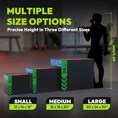 3-in-1 Pro-Duty HIIT Exercise Foam Plyo Box for Fitness Enthusiasts at Home Gym