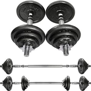 PROIRON Adjustable Cast Iron Dumbbells Great for Home Gym Bodybuilding | PROIRON Solid Handle Adjustable Dumbbells Perf