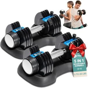Lifepro Adjustable Dumbbells Set Quick Adjust Secure Grip Compact Hand Weights for Men Women Home Gym Lifepro 5in1 Adj