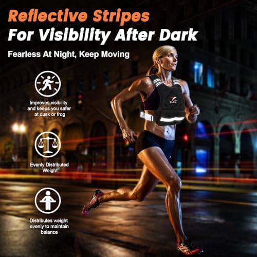 FUFF Adjustable Weight Vest for Women and Men | Women's Weighted Vest 20-32 Lb for Strength Training | Adjustable Weigh