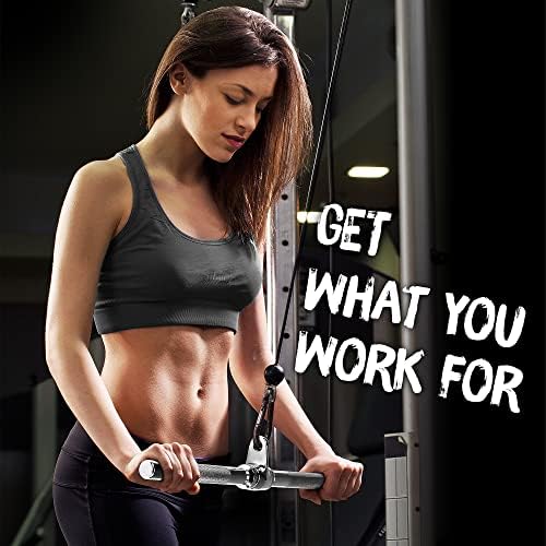 Yes4All Cable Machine Attachment Row Handles Tricep Rope Straight Bar V Bar LAT Pulldown Accessories 880 LB for Home Gy