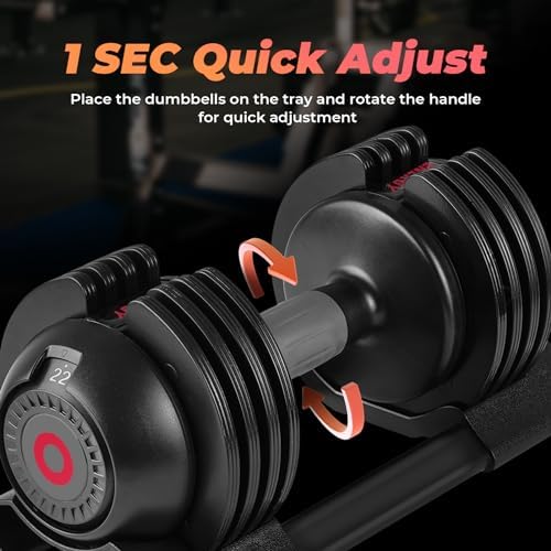 Adjustable Dumbbell Set for Home Gym Enthusiasts | Adjustable Dumbbells with Weight Plates for All Levels | Adjustable