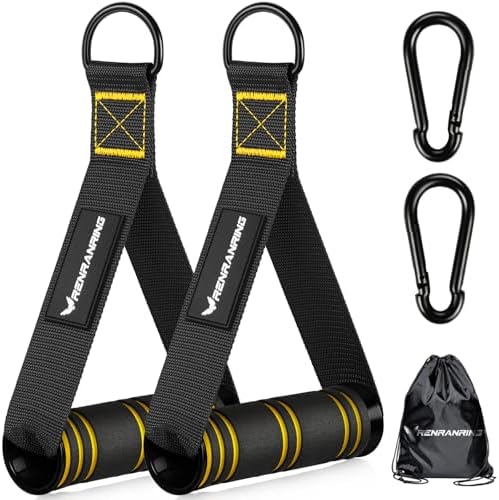 Renranring Replacement Handles for Gym Cable Machines - Strong & Durable Exercise Accessories for Home and Commercial U
