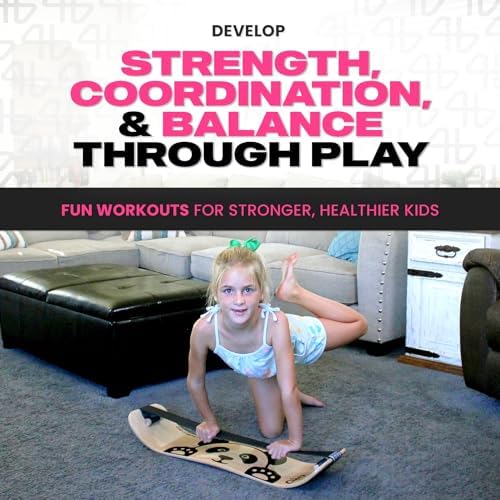 Balance Board for Kids - Wooden Wobble Board - Coordination Training - Perfect for Skateboard, Snowboard, Football, Socc