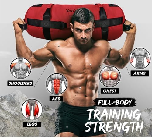 Yes4All Adjustable Sand Bags for Workout, Ideal for Home Gym and Fitness Lovers, Multiple Colors and Sizes Available (5