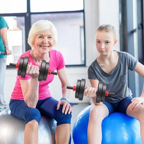 Fitvids Adjustable Dumbbell Set for Home Gym Exercise 40lbs or 60lbs | Fitvids 2 in 1 or 4 in 1 Adjustable Dumbbell Se