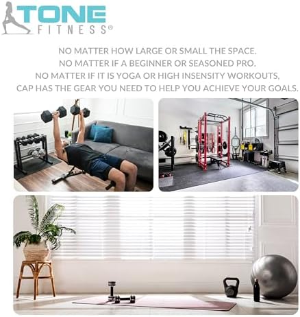 Tone Fitness Weighted Vest for Home Workouts or Outdoor Training - 8lb or 12lb, Adjustable Fit for Men and Women | Tone