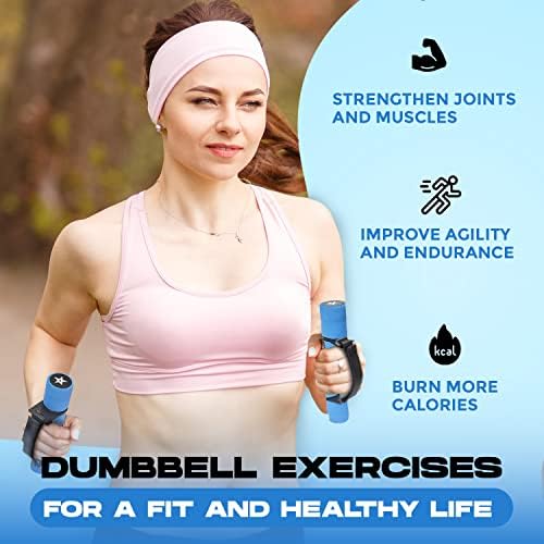 Yes4All Adjustable Dumbbells for Women's Walking Exercise | Yes4All Travel-Friendly Adjustable Dumbbells with Anti-Slip