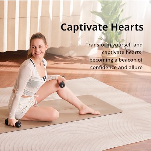 Portzon Dumbbells 10 Colors Options 1-15LB Anti-Slip Anti-Roll Hex Shape