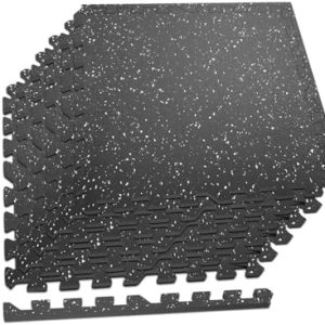 RitFit Puzzle Exercise Mat for Home Gym Workout, High Density EVA Interlocking Foam, 24 in x 24 in x ½ in, 24 Sq Ft - 6