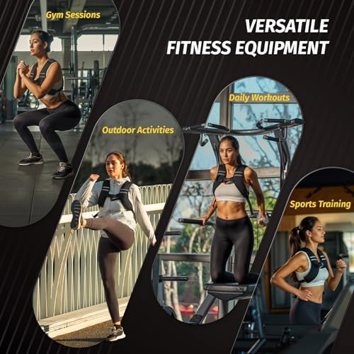 ZELUS Weighted Vest for Strength Training & Weight Loss, 10 lb Z-Fit Soft Iron Vest for Men & Women,Reflective Stripes &