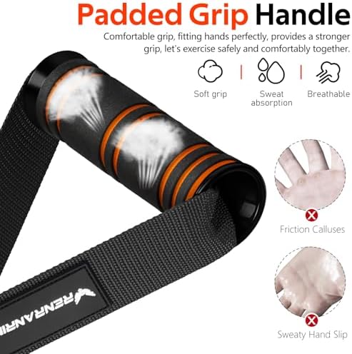 Renranring Replacement Handles for Gym Cable Machines - Strong & Durable Exercise Accessories for Home and Commercial U