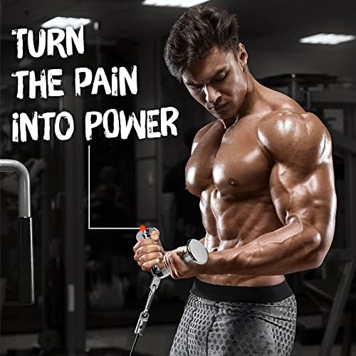 Yes4All Lat Pulldown Attachments Row Handles Tricep Rope Load 880LB Home Gym | Yes4All Cable Machine Accessories V Bar